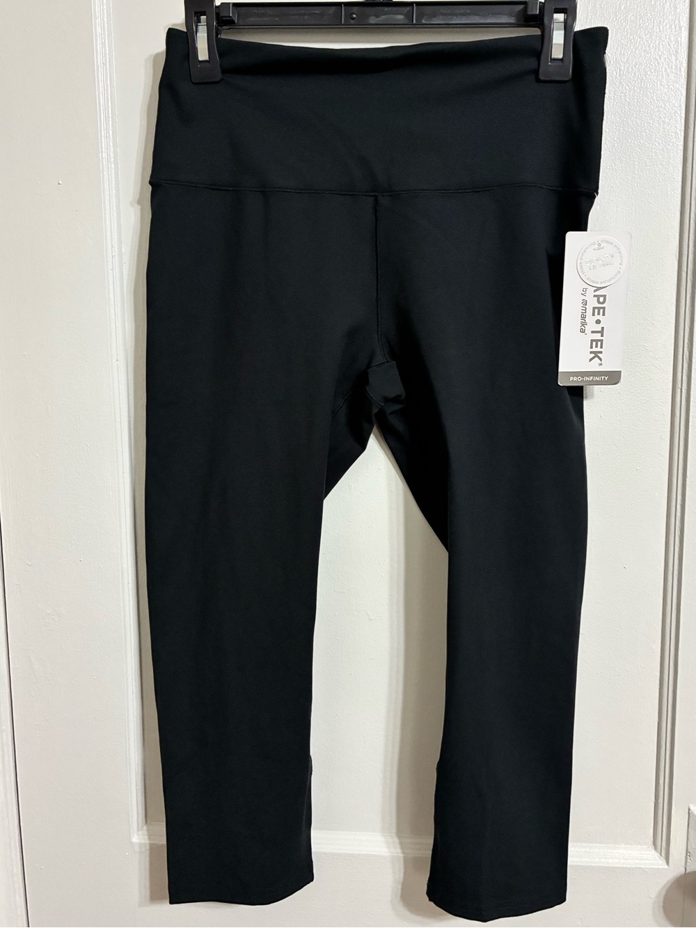 Shape Tek By Marika Women's Tummy Control 20" Performance Leggings Size L Black